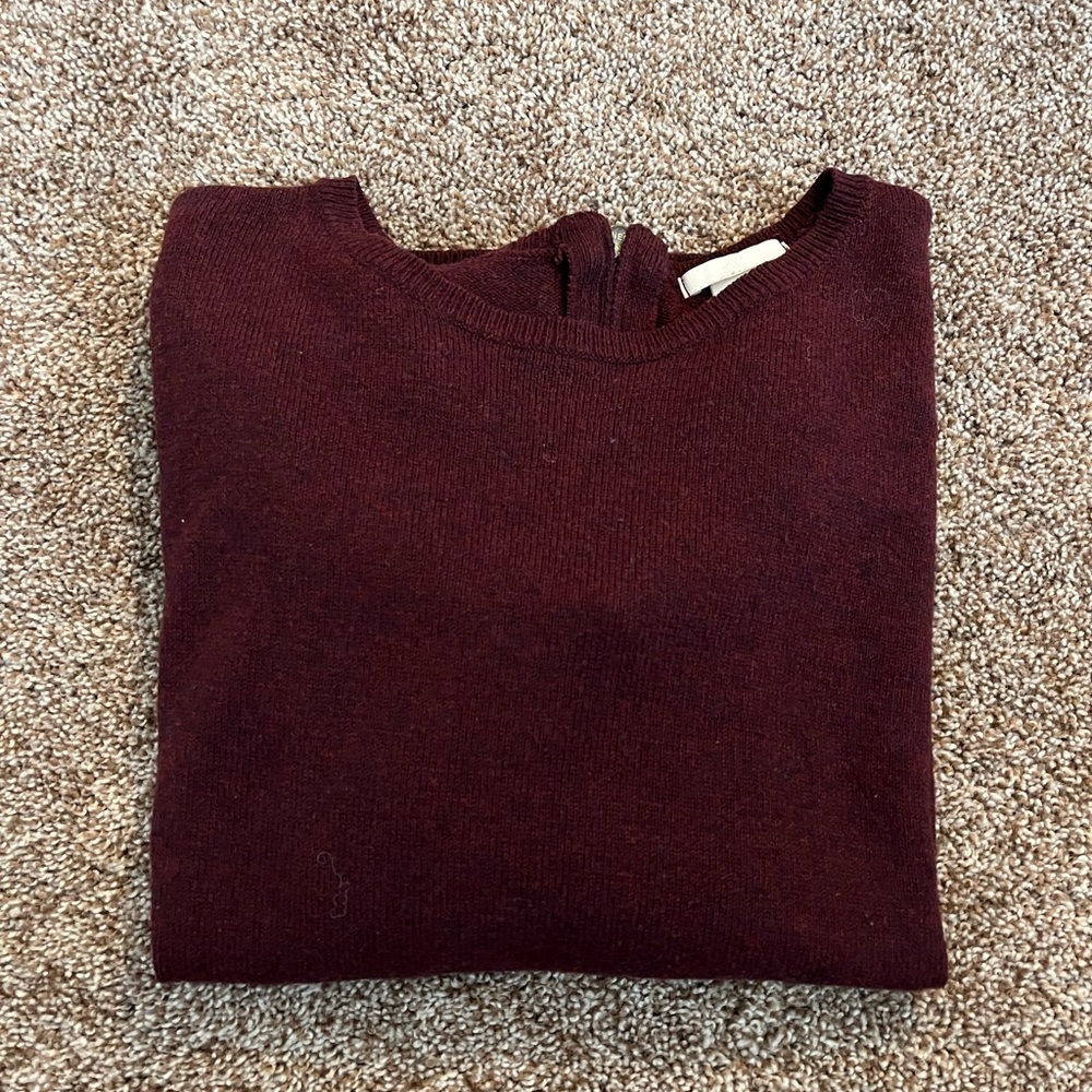 Never worn burgundy sweater